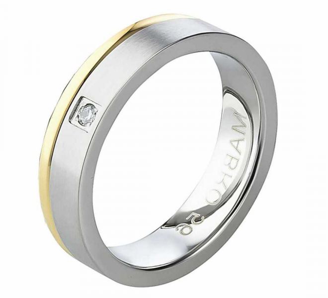 Preview: Langlebige Damenring Edelstahl AB824